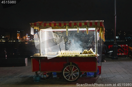Image of street food in the city of Istanbul