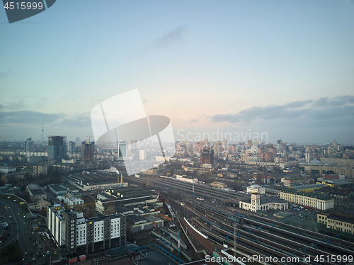 Image of Aerial view of the city of Kiev