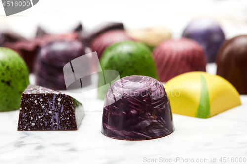 Image of Set of various hand-made candies