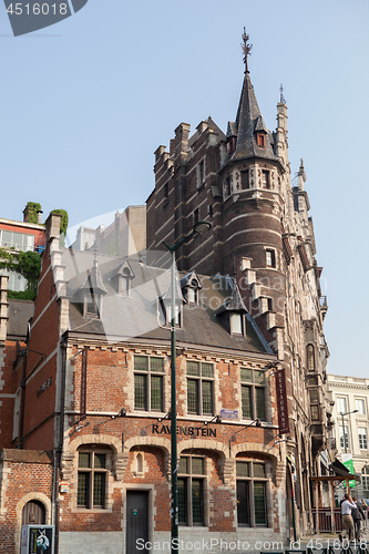 Image of Old buildings with beautiful facade