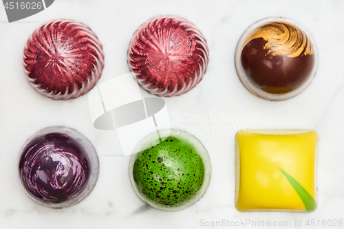 Image of Set of various hand-made candies