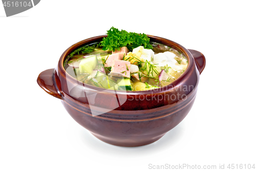 Image of Okroshka in bowl