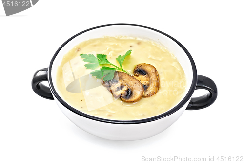 Image of Soup-puree mushroom in bowl