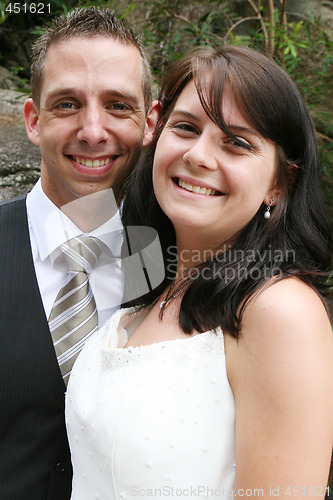 Image of Happy bride and groom 