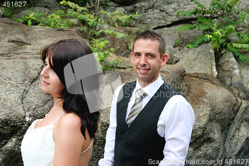 Image of Happy bride and groom