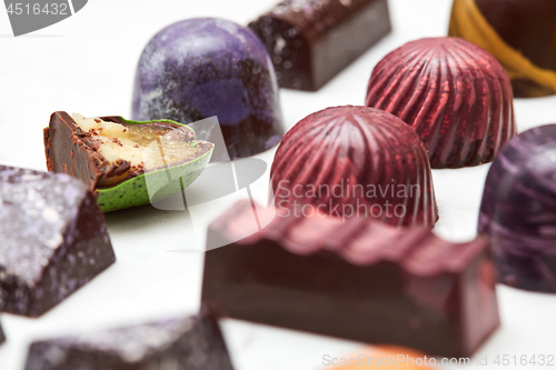 Image of Set of various hand-made candies