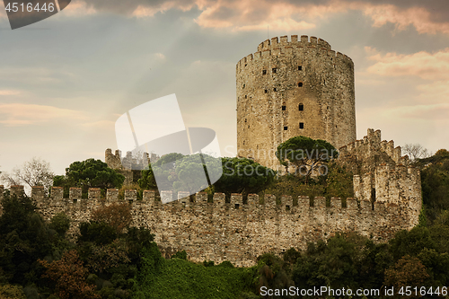 Image of Rumeli Fortress in Istanbul, Turkey.