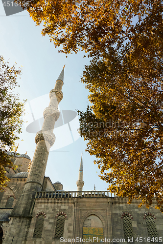 Image of Blue Mosque Sultan Ahmet Cami in Istanbul Turkey