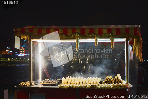 Image of street food in the city of Istanbul