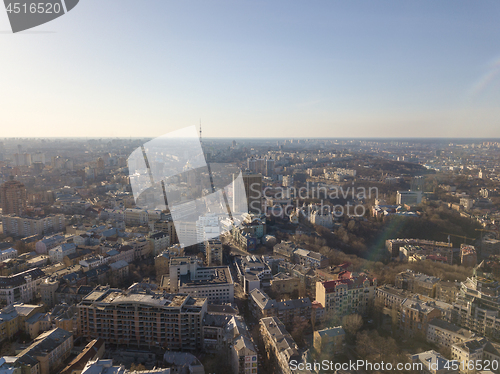 Image of Vozdvizhenka, Podol and Dorogozhychi districts and the city center of Kiev