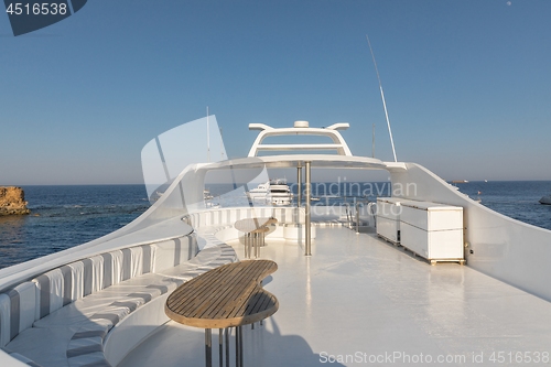 Image of Relaxing area of luxury yacht