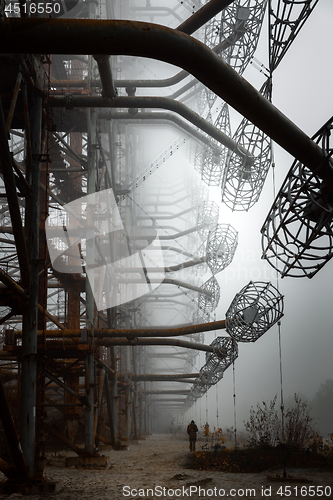 Image of Duga Antenna Complex in Chernobyl Exclusion zone 2019