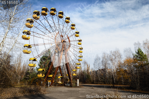 Image of Ferris wheel of Pripyat ghost town 2019