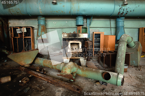 Image of Damaged furnace in Jupiter Plant Chernobyl