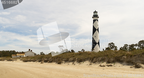 Image of Cape Lookout Lighhouse Core Banks Cape South Carolina