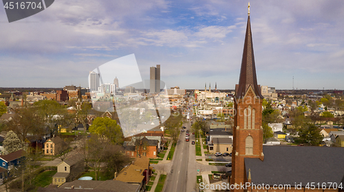 Image of Buildings Streets and Homes in Fort Wayne Indiana