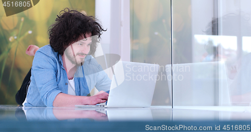 Image of man enjoying relaxing lifestyle