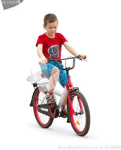 Image of Happy boy ride the bicycle