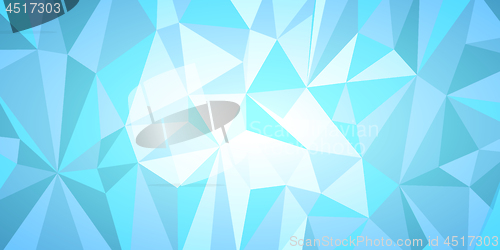 Image of blue triangle background