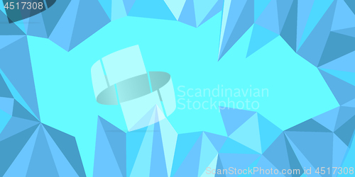 Image of blue triangle background