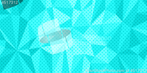 Image of turquoise triangle background