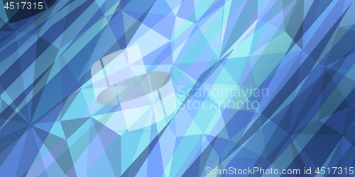 Image of hatched blue triangle background