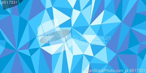 Image of blue triangle background