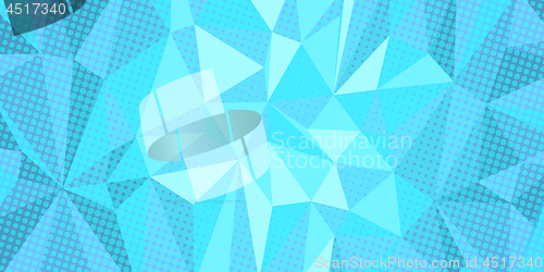 Image of blue triangle background