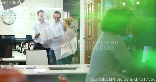 Image of Startup Business Team At A Meeting at modern office building
