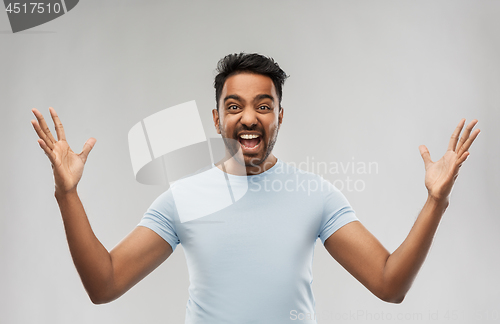 Image of indian man celebrating victory