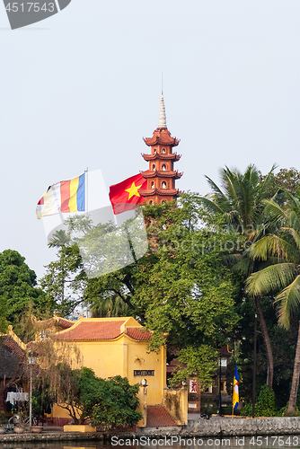 Image of Tran Quoc Pagoda in Hanoi, Vietnam