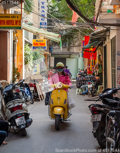 Image of Narrow street in Hanoi, Vietnam