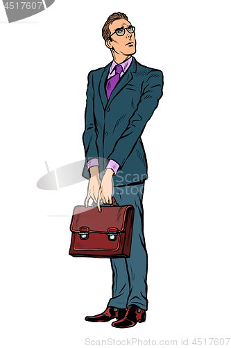 Image of businessman with a business briefcase