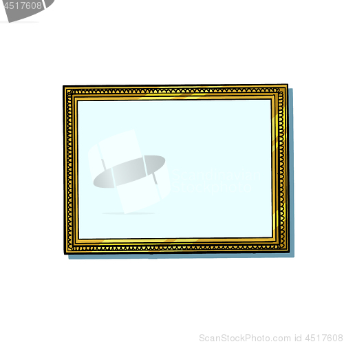 Image of picture frame, blank pattern