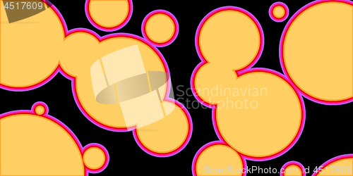 Image of orange circles on black background