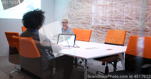 Image of Startup Business Team At A Meeting at modern office building