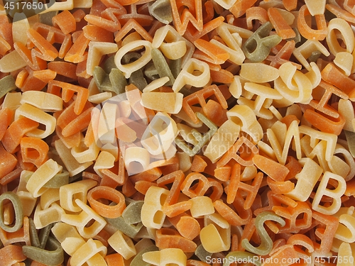 Image of Letters pasta macro
