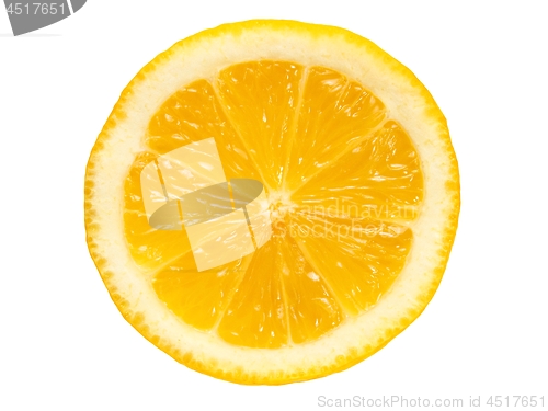 Image of Lemon slice on white