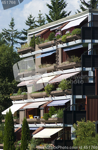 Image of Terraced apartment building