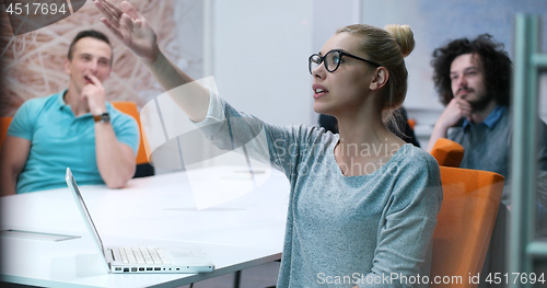 Image of Startup Business Team At A Meeting at modern office building