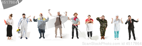 Image of Montage about different professions