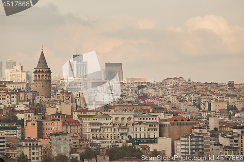 Image of view of the city of Istanbul from a height