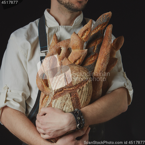 Image of Baker keeps a variety of bread