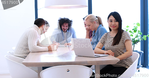 Image of Startup Business Team At A Meeting at modern office building