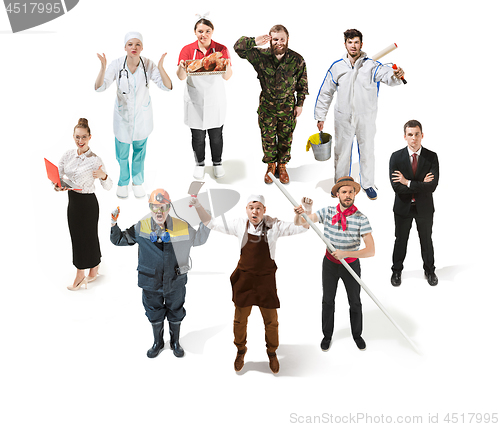 Image of Montage about different professions