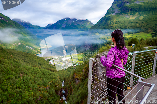 Image of Geiranger fjord, Norway.