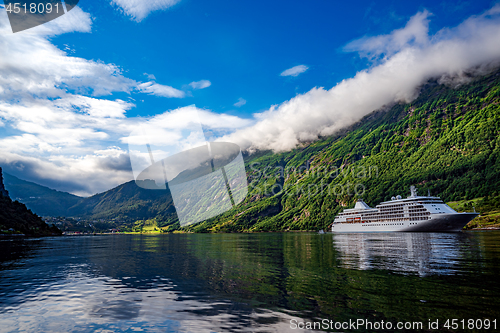 Image of Geiranger fjord, Beautiful Nature Norway.