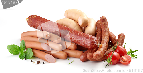 Image of heap of various sausages