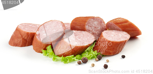 Image of sliced smoked sausage