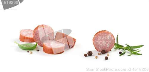 Image of sliced smoked sausage